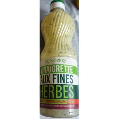 Vinaigrette Aux Fines Herbes 25% Mg (Monoprix)