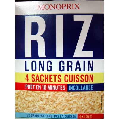 Riz Long Grain 4 Sachets Cuisson Monoprix (Monoprix)