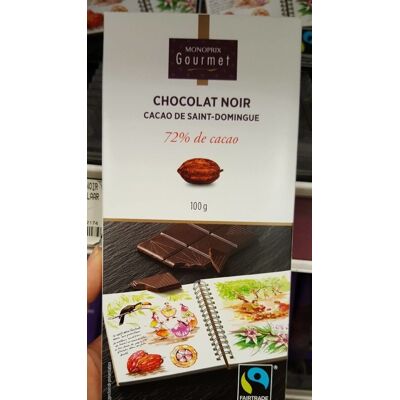 Chocolat Noir 72% De Cacao Saint-Domingue (Monoprix Gourmet - Monoprix)