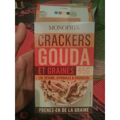 Crackers Gouda Et Graines (Lin, Sésame, Citrouille & Tournesol) (Monoprix)