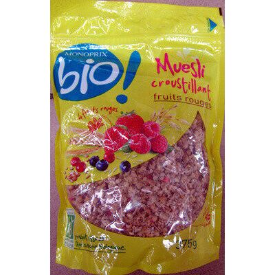Muesli Croustillant Fruits Rouges Bio Monoprix (Monoprix Bio !)