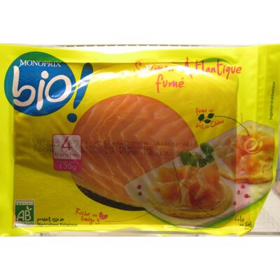 Saumon Atlantique Fumé Bio (Monoprix Bio ! - Monoprix)