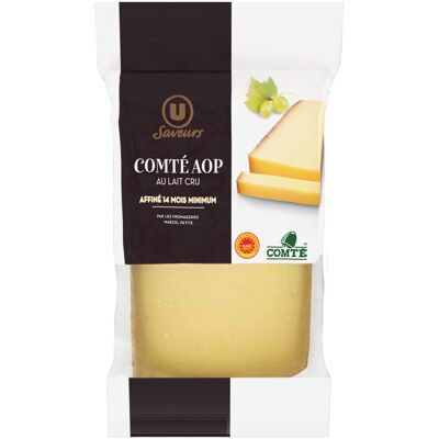 Comté Aop Au Lait Cru Affiné 14 Mois Minimum Dans Le Massif Du Jura 35% De Matière Grasse Saveurs (U)