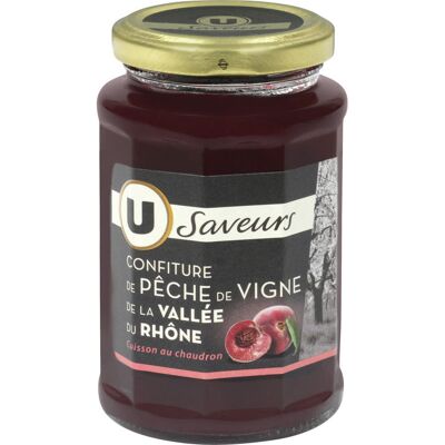 Confiture Extra Pêches De Vigne Vallée Du Rhone Saveurs (U Saveurs - U)