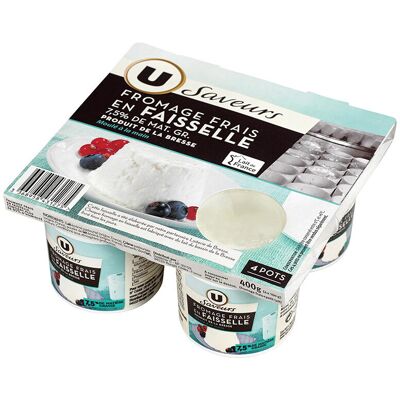 Fromage Frais Faisselle Au Lait/Crème Pasteurisé 7,5%Mg (U Saveurs - U)