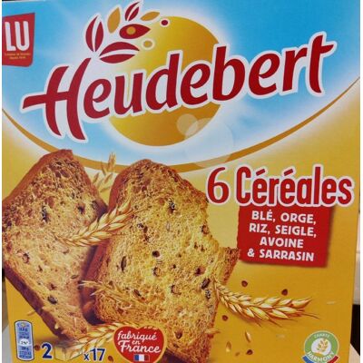 Biscottes 6 Céréales (Heudebert)