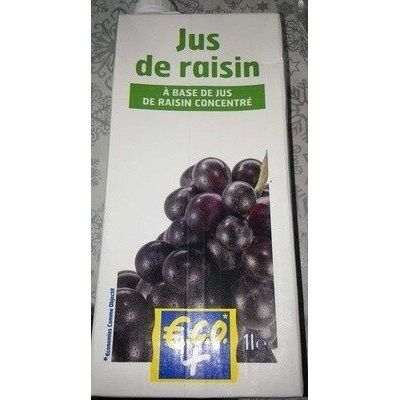 Jus De Raisin À Base De Jus De Raisin Concentré (Eco+)