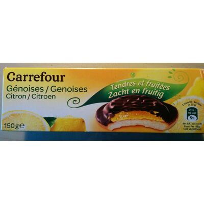 Génoises Citron Tendres Et Fruitées (Carrefour)