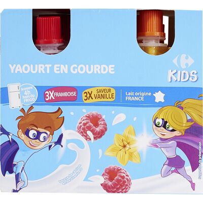 Gourdes De Yaourt Source De Calcium Et De Vitamine D (Carrefour Kids - Carrefour)