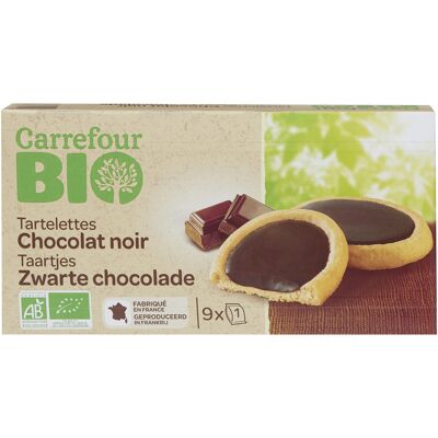 Tartelettes Au Chocolat Noir (Carrefour - Carrefour Bio)