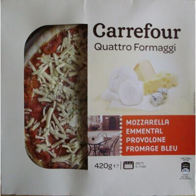 Quattro Formaggi (Mozzarella, Emmental, Provolone, Fromage Bleu) (Carrefour - Cmi (carrefour Marchandises Internationales))