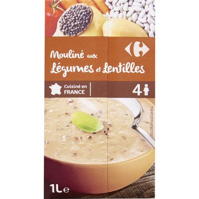 Mouliné Aux Légumes Et Lentilles (Carrefour)