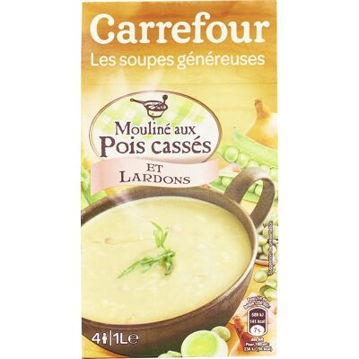 Mouliné Aux Pois Cassés Et Lardons (Carrefour)