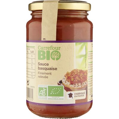 Sauce Basquaise Finement Relevée (Carrefour Bio - Carrefour)