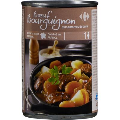 Bœuf Bourguignon Aux Pommes De Terre (Carrefour)