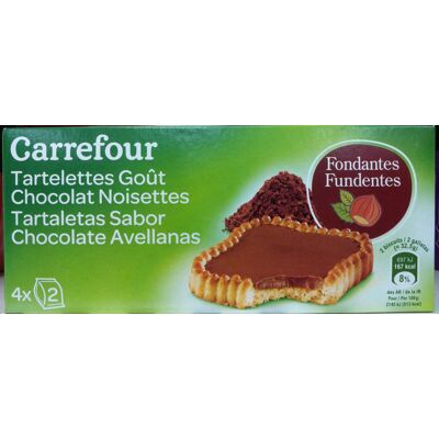 Tartelettes Goût Chocolat Noisettes (Carrefour)