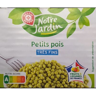 Petits Pois À L\'Étuvée Très Fins (Notre Jardin - Marque Repère)