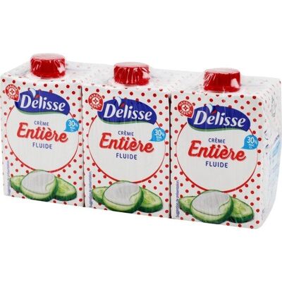 Crème Liquide Uht 3X20Cl 30% (Délisse - Marque Repère)
