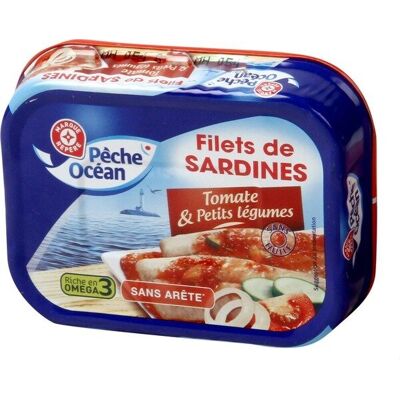 Filets De Sardines À La Tomate Et Aux Petits Légumes (Pêche Océan - Marque Repère)