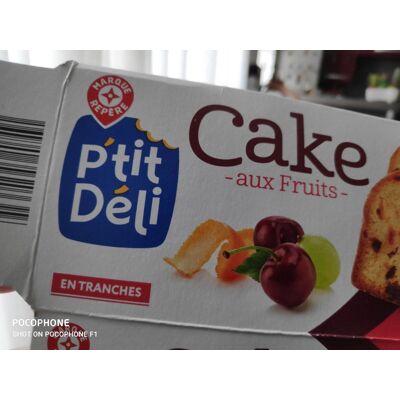 Cake Aux Fruits (P'tit Déli - Marque Repère)
