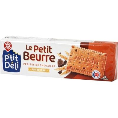 Petit Beurre Pépites De Chocolat X 24 (P'tit Déli - Marque Repère)