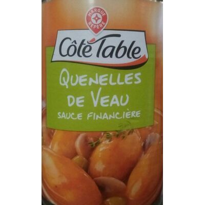 Quenelles De Veau Sauce Financière (Côté Table - Marque Repère)