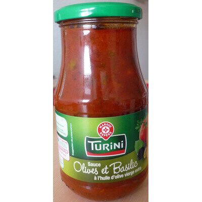 Sauce Tomate Olives Et Basilic (Turini - Marque Repère)