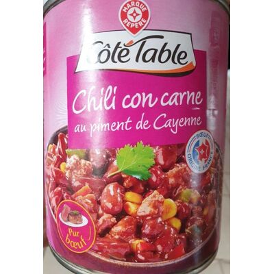 Chili Con Carne Au Piment De Cayenne (Côté Table - Marque Repère)