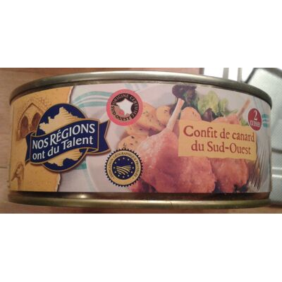 Confit De Canard Du Sud-Ouest Igp (Nos Régions Ont Du Talent - Scamark (filiale E. Leclerc))