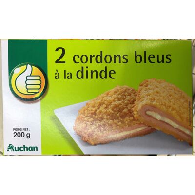 2 Cordons Bleus À La Dinde (Pouce - Auchan)