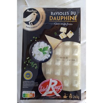 Ravioles Du Dauphiné Aux Œufs Frais (Auchan)