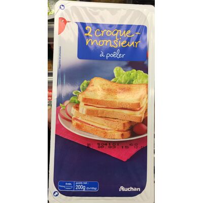 2 Croque-Monsieur À Poêler (Auchan)