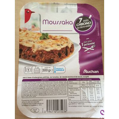 Moussaka Surgelée (Auchan)
