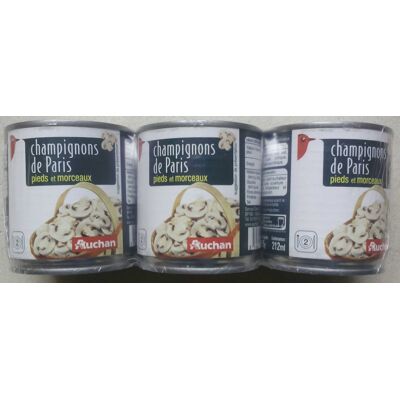 Champignons De Paris Pieds Et Morceaux (Auchan)