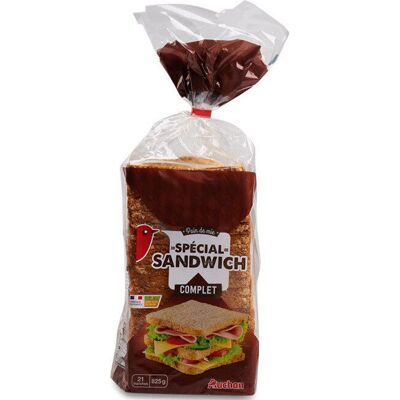 Pain De Mie Complet Spécial Sandwich (Auchan)
