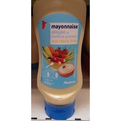 Mayonnaise Allégée En Matières Grasses Aux Œufs Frais (Auchan)