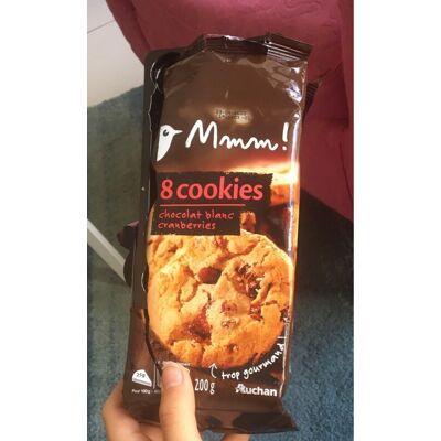 Cookies Chocolat Blanc Cranberries (Auchan)