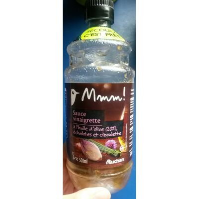 Sauce Vinaigrette À L'huile D'olive (20%) Échalotes Et Ciboulette (Auchan - Mmm !)