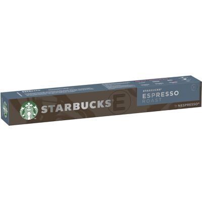 Starbucks By Nespresso Espresso Roast 10 Capsules (Starbucks - Dark Espresso Roast)
