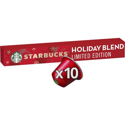 Starbucks By Nespresso Holiday Blend Édition Limitée 10 Capsules (Starbucks - Medium Holiday Blend)