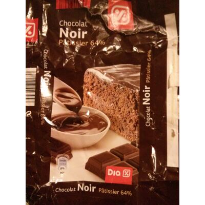 Chocolat Noir Pâtissier 64% (Dia)