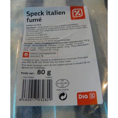 Speck Italien Fumé (Dia)