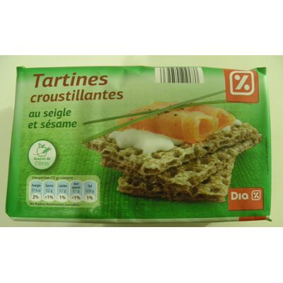 Tartines Croustillantes Au Seigle Et Sésame Dia (Dia)
