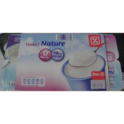 Yaourt Nature (0 % Mg) 8 Pots (Dia)