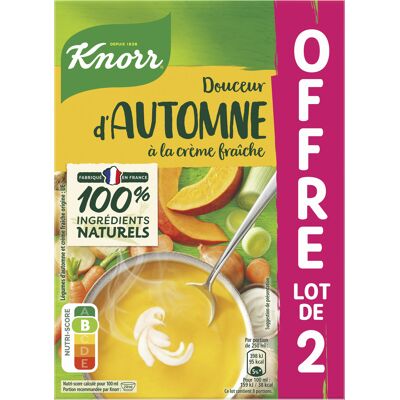 Knorr Soupe Liquide Douceur D'automne À La Crème Fraîche Lot 2X1L (Knorr - Unilever)