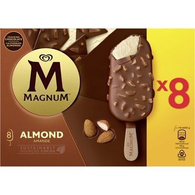 Magnum Glace Bâtonnet Amande 8X110Ml (Magnum - Miko)