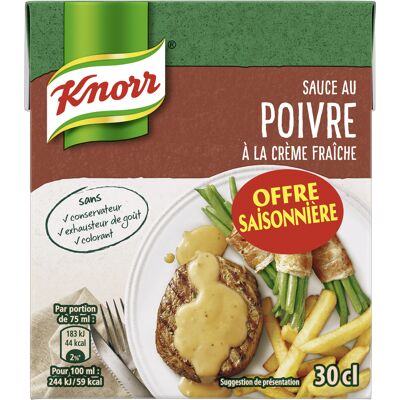 Knorr Sauce Poivre À La Crème Fraîche 30Cl Offre Saisonnière (Knorr - Unilever)