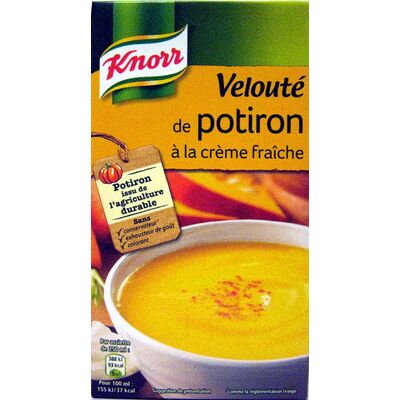Velouté de potiron à la crème fraîche (Knorr - Unilever)