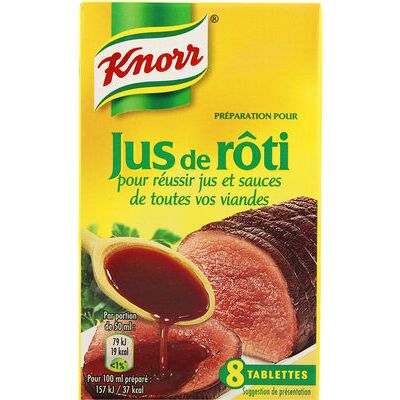 Knorr préparation pour jus de rôti 8 cubes 72g (Knorr)