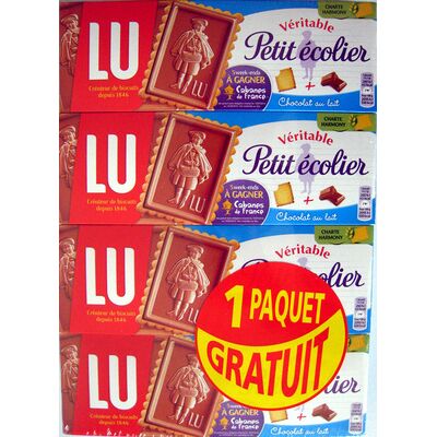 Véritable petit écolier chocolat au lait (lot de 4 x 150 g) lu (Lu - Mondelez)